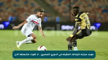 موعد مباراة الزمالك المقبلة في الدوري المصري.. لا تفوت متابعتها الآن